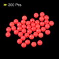 thumbnail image 3 of Unique Bargains 7mm Rond en Plastique Lumineux Lueur Pêche Perles Tacle Outil Rouge 200 Pièces, 3 of 5