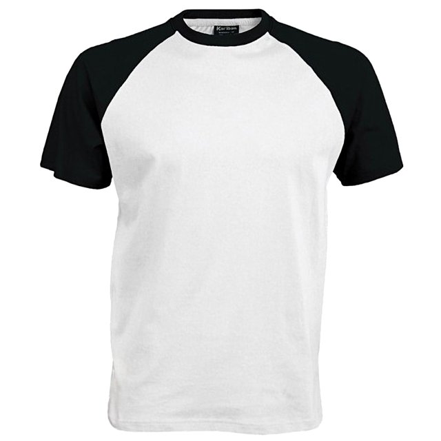 Kariban T-Shirt de Baseball à Manches Courtes pour Hommes
