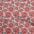 thumbnail image 1 of oneOone Velvet Red Fabric Floral Retro Sewing Material Print Fabric By The Yard 58 Inch Wide, 1 of 5