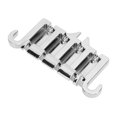thumbnail image 1 of 4 String Bridges Replacement, Easy To Install Metal Standard Size Smooth Exterior Bass Bridge  for Electric Guitar and Bass Silver, 1 of 7