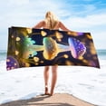 thumbnail image 1 of Dvkptbk Beach Towel Microfiber Beach Towel Super Lightweight Colorful Bath Towel Sandproof Beach Blanket Multi-Purpose Towel for Travel Swimming Pool 30x60 Inch Beach Essentials on Clearance, 1 of 8