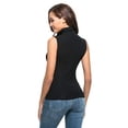 thumbnail image 4 of tarylea Womens Sleeveless Tops Plus Size High Neck Tank Tops Slim Fitted Undershirt Basic Layer Tees, 4 of 5