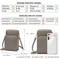 thumbnail image 3 of Small Crossbody Cell Phone Purse for Women, Mini Messenger Shoulder Handbag Wallet with Credit Card Slots,Gray, 3 of 6