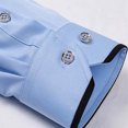 thumbnail image 4 of RXIRUCGD Chemise Décontractée pour Homme à Manches Longues avec Boutons, Poche et Col Rabattable, Bleu Pâle, Taille : M, 4 of 8