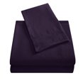 thumbnail image 4 of Topcobe Solid Color Bed Sheet Set for Adults Teens, Queen Size Purple, 4 of 4