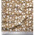 thumbnail image 1 of Soimoi Viscose Chiffon Fabric Artistic Bird Printed Fabric 1 Yard 42 Inch Wide, 1 of 3