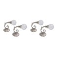 thumbnail image 2 of maskred Add Touch Of Elegance Decorative Curtain Drapery Holdbacks Easy Installation silver 2Set, 2 of 6