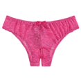 thumbnail image 1 of 1 Pce Culotte Aguichant en Dentelle Florale pour Femmes, String Sans Entrejambe, 1 of 9