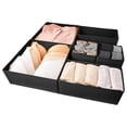 thumbnail image 2 of Ovzne Indoor Storage Box Storage Box 6-Piece Foldable Drawer Wardrobe Storage Box Drawer-Style Six-Piece Set Foldable Storage Box Thickened Storage Box On Clearance, 2 of 5