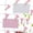 Pink775, variante sur cpengpj Pinces Photo en Bois en Forme de Cœur pour la Déco de la Saint-Valentin, 4 Couleurs Rose Violet Noir Rouge