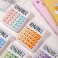 thumbnail image 3 of Tignapoo Gradient Color Calculator with Large Round Keys, 12-Digit Display, Mechanical Keyboard Style, Ideal for Office, Accounting, and Students (1xAAA Powered, Battery Not Included) - Gradient, 3 of 6