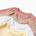 thumbnail image 3 of PatPat Baby Boy/Girl 4-Piece Modal Solid Color Rompers Set, 3 of 5