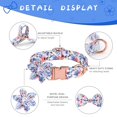 thumbnail image 3 of Dog Collars Dog Collar with Bow and Flower, Puppy Dog Collar Cute with Safety Metal Buckle Adjustable Floral Pattern Dog Collar for Puppy Small Medium Large Dogs, 3 of 7