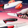 thumbnail image 2 of Ceramic Knives Set with Holder,3" 4" 5" 6" Chef Knife Paring Slicing Kitchen Knife Set with Sheaths and Peeler,Healthy Stain Resistant Non-Rust,with Soft-Grip Handle, 2 of 7