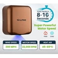 thumbnail image 4 of Alpine Industries Hemlock Copper 120-Volt High Speed Dry Commercial Automatic Electric Hand Dryer 2 Pack, 4 of 9