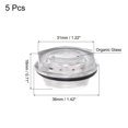 thumbnail image 2 of Unique Bargains M27x1.5mm Male Threaded Organic Glass Air Compressor Oil Level Gauge Sight Glass 5Packs, 2 of 5
