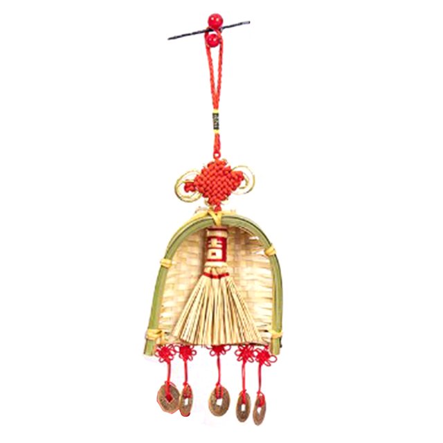 Broom Dustpan Pendant, Practical Chinese Year Ornament Create Ambience For Shopping Mall
