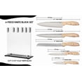 thumbnail image 3 of 6-Piece Kitchen Knife Set with Wood Grain Handles and Acrylic Stand – Seville Collection, 3 of 6