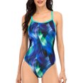 thumbnail image 1 of Charmo Women's One Piece Athletic Swimsuit Competition Bathing Suit, 1 of 7
