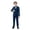 Navy, variant on PMVFHDE Girl Christmas Romper Boys Business Suits Coat 4 Piece Outfit Tuxedo Set For Kids Formal Suit For Boys With Vest Pants Bowtie Set Slim Dark Blue,5-6 Years
