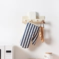 thumbnail image 4 of Kitchen Rack Wall Mounted Storage Box With Hook Mobile Phone Holder Mobile Phone Charging Station Remote Control Storage Box Self Adhesive Double Sided Tape Fixed Position,White Kitchen Rack, 4 of 8