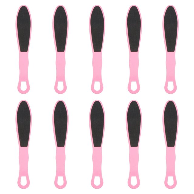 SNNROO 10PCS Double-sided Frosted Feet Files Portable Foot Grinder Practical Foot Scraper Special Foot Callus Brush Multifunction Exfoliating Tool for Home Use (Random Color)