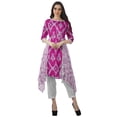 thumbnail image 2 of Moomaya Kurti 2 Pcs avec Pantalon pour Femmes Santoon Manches 3/4 Tenue de Fête Vêtements, 2 of 6