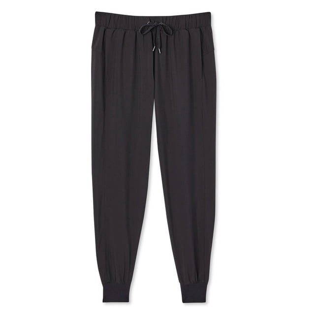 Athletic Works Women's Ribbed Cuff Woven Jogger