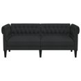 thumbnail image 2 of vidaXL Chesterfield Sofa 2-Seater Black Fabric, 2 of 5
