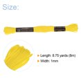 thumbnail image 2 of Unique Bargains Fil à Broder Jaune, 8 m - 12 Écheveaux, 2 of 6