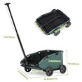 thumbnail image 2 of Foldable mini Dog Stroller, Equipped with Safety Rope, Storage Basket and Built-in seat Cushion, with Retractable Handle, Suitable for Travel, Shopping, Walking and Playing, 2 of 18
