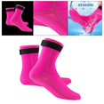 thumbnail image 2 of Bottes de Plongée en Néoprène 3mm Course Ski Surf Snorkeling Chaussettes Rose Rouge TP, 2 of 9