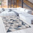 thumbnail image 2 of eRug Outlet Geometric Traditional Indoor Modern Area Rug Navy Blue, 2 of 6