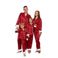thumbnail image 1 of Tenues Assorties Famille Parent Enfant Vêtements de Papa pour Hommes Parent Enfant Tenues de Noël Chaudes Imprimé à Carreaux Vêtements de Maison Tenues de Papa, Tenues Assorties Famille pour Femmes Rouges m, 1 of 1