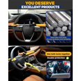 thumbnail image 4 of WJCA Adjustable Steering Wheel Lock for Theft Prevention, Heavy-Duty Vehicle Security Device with Secure Locking Mechanism, Includes 3 Keys, in Yellow, 4 of 7