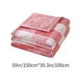 thumbnail image 3 of Deeceymbur Cotton Summer Quilt Washed Cool Blanket for Air Conditioning Lightweight Thin for Students Dormitory Home Use Embossed Pattern Style, 3 of 6
