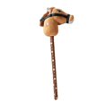 thumbnail image 4 of Lipstore Stick Horse Handcrafted Pretend Play Neighing Galloping Sounds with Sound light brown D, 4 of 8