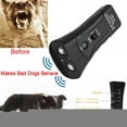 thumbnail image 4 of Pet Anti Dog Barking Pet Trainer LED Light Ultrasonic Gentle Chase Training Double Head Trumpet, 4 of 6