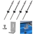 thumbnail image 4 of M10 Stick Screw with L Angle Solar PV Trapezoidal Sheet Metal Roof Fixture, 4 of 7