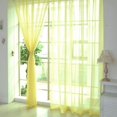 thumbnail image 2 of TIMIFIS Home Decor 2 PCS Pure Color Tulle Door Window Curtain Drape Panel Sheer Scarf Valances BK Decor - Fall, 2 of 2