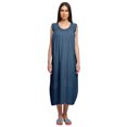 thumbnail image 1 of Moomaya Robe de Nuit d'Allaitement Unie à Col Rond pour Femmes en Coton, 1 of 5