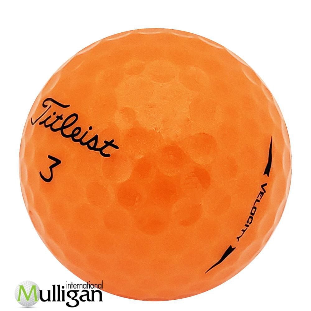Mulligan - 96 Titleist Velocity 4A Recycled Used Golf Balls, Orange
