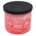 thumbnail image 3 of Mainstays 3-Wick Textured Wrapped Raspberry Peach Frose Scented Candle, 14 oz, 3 of 6