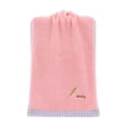 thumbnail image 1 of Sale Today Clearance! Absorbent Hand and Face Towel with Embroidered Leaves and Letters, Soft Cotton Towel for Home Use, Home Partner Bath Towel for Bathroom and Kitchen, 1 of 6