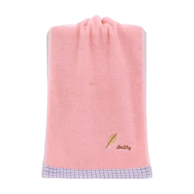 Sale Today Clearance! Absorbent Hand and Face Towel with Embroidered Leaves and Letters, Soft Cotton Towel for Home Use, Home Partner Bath Towel for Bathroom and Kitchen