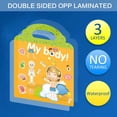 thumbnail image 4 of Sticker Book Toy Set Children Learning Training Playthings Cartoon Style Reusable Stickers Toys Kit Educational Plaything Prop Type 3, 4 of 7