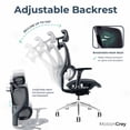 thumbnail image 2 of MotionGrey Chaise de Bureau en Maille Spatiale Motion, Noire (Ensemble de 1), 2 of 8