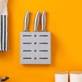 thumbnail image 1 of Sale Today Clearance! Plastic Supplies Wall Mounted Fruit Knife Organizer Storage Rack Knife Household Perforated Knife Kitchen Knife Rack Kitchen, 1 of 6