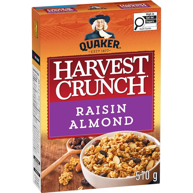 Quaker Céréales granola Croque Nature Raisins secs et amandes