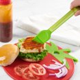thumbnail image 2 of Mainstays 12" Kitchen Basting Brush – Silicone, Ergonomic Handle for Cooking & Grilling, Green, 2 of 8